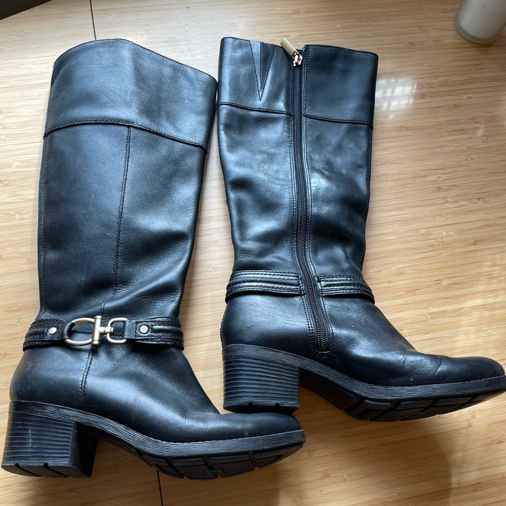 Long boots.